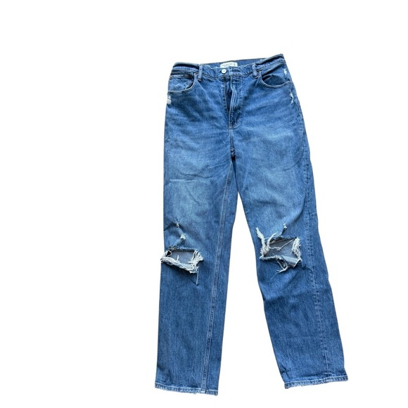 Abercrombie & Fitch The 90s Straight Ultra High Rise size 30/10 R - Picture 2 of 7